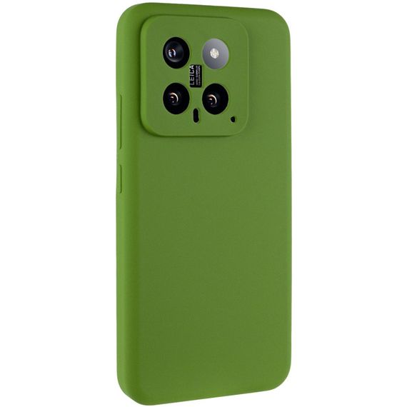 Чохол Silicone Cover Ummi Lakshmi Full Camera (AA) для Xiaomi 14 Зелений / Dark green