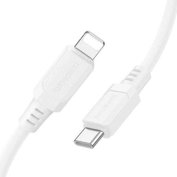Дата кабель Borofone BX115 Lotto Type-C to Lightning 27W (1m) White | Зображення 2