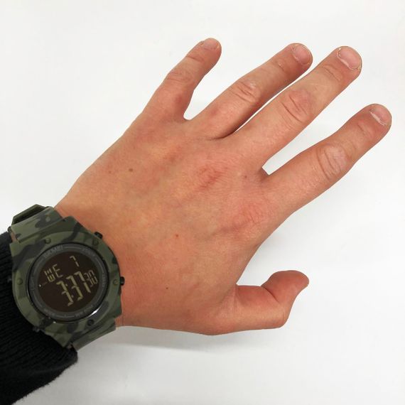 Прості електронні наручні чоловічі годинники SKMEI 1772CMGNBK, Годинники для кемпінгу та відпочинку KA-59 | Зображення 8