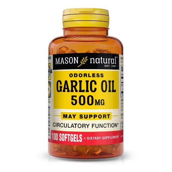 Часник Mason Natural Garlic Oil 500 mg 100 Caps