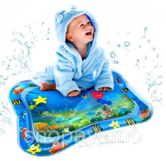 Надувной игровой развивающий детский коврик AIR PRO / коврик водный / напольный коврик для малышей 66*50 см | Зображення 4