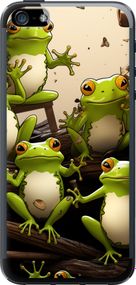 Чехол на iPhone 5 Жабки "5656u-18-17620"