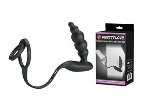 Ерекційне кільце з анальним вібростимулятором Pretty Love VIBRATION PENIS SLEEVE III Sex Aura