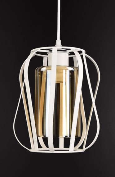 Люстра підвісна LOFT на 1 лампочку 25872 Білий 30-100х19х19 см. | Зображення 1