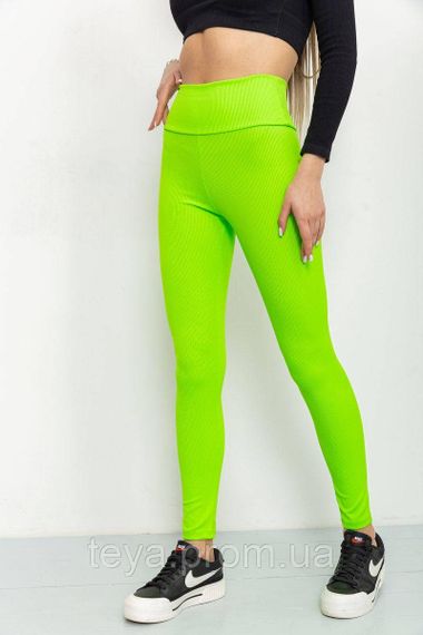 Лосини жіночі в рубчик колір салатовий FA_003288 | Зображення 2