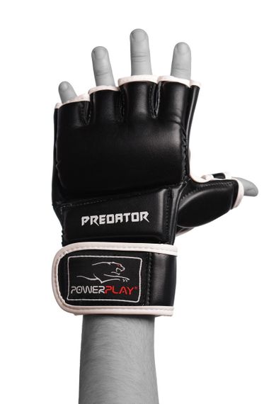 Рукавиці для MMA PowerPlay 3056 Чорні XL | Зображення 4