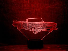 Сменная пластина для 3D светильников "Автомобиль 15" 3DTOYSLAMP