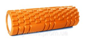 Массажный роллер EasyFit Grid Roller Mini 30 см оранжевый
