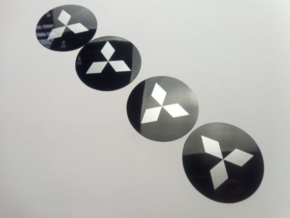 Емблема MITSUBISHI на ковпак SJS (Туреччина) (к-т 4 шт.) продається тільки з ковпаками | Зображення 1