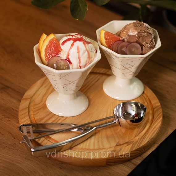 Круглая ложка для мороженого 23×6.5 см из нержавеющей стали HP-19-20-7.2x23CM | Зображення 4