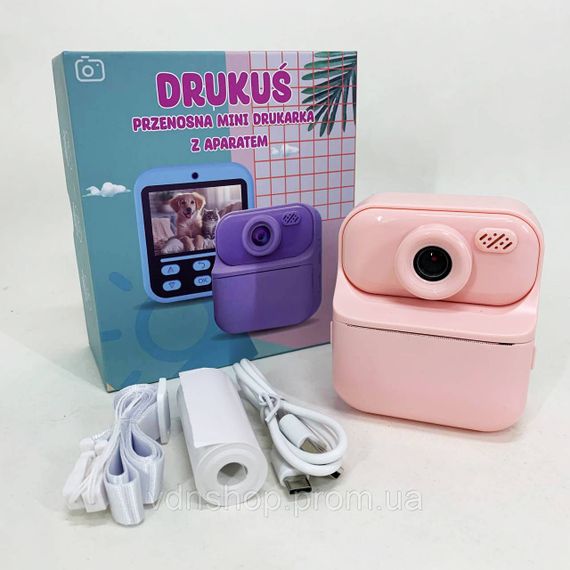 Дитячий фотоапарат миттєвого друку з термопапером, Фотоапарат для дітей від 3 років AI-58 | Зображення 1