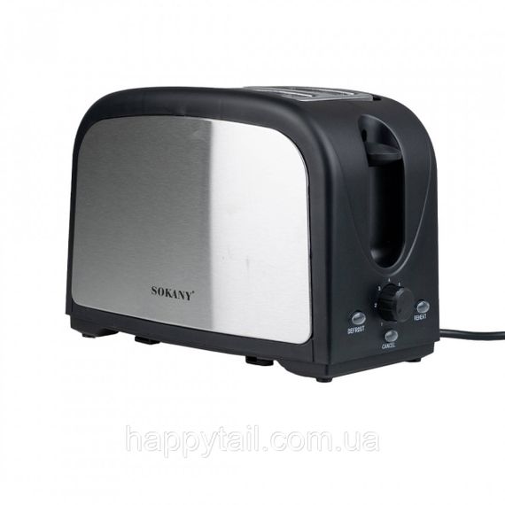 Тостер Sokany HJT008SBST с двумя отделениями 800 Вт