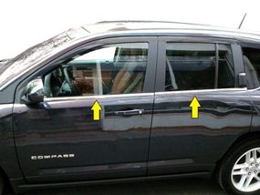 Нижня окантовка вікон (нерж) для Jeep Compass 2006-2016 років