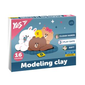 Пластилін YES 16 кол 320г Line Friends (540675)