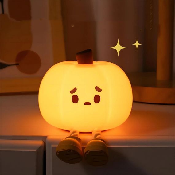 Силіконовий нічний світильник "Гарбузик" Pumpkin