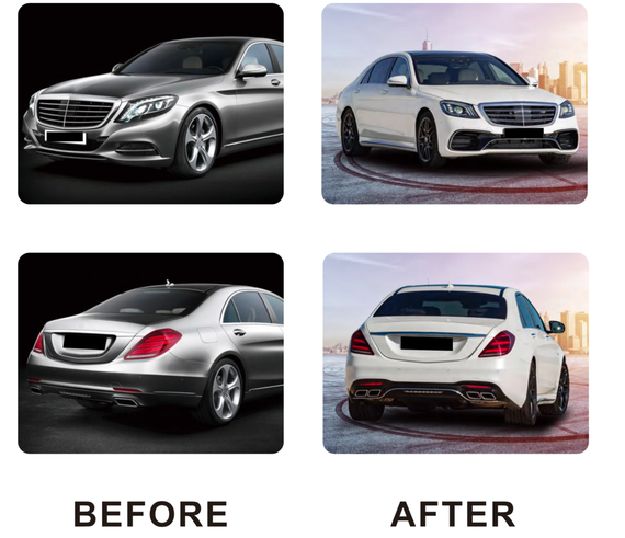 Комплект обвеса рестайлинг S63 AMG-2018 для Mercedes S-сlass W222 2013-2020 гг