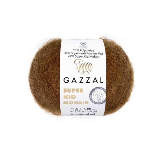 Super Kid Mohair № 64401 Gazzal Турецька пряжа для в'язання нитки кід мохер