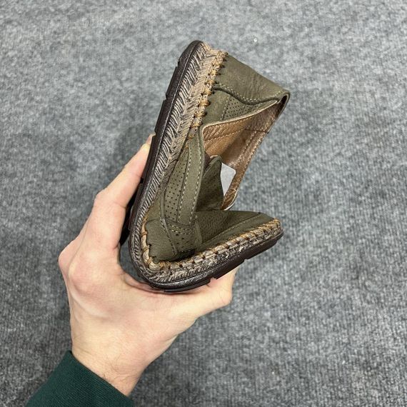 Летние турецкие мокасины цвета хаки 40 41 42 43 44 45 размер | Зображення 4