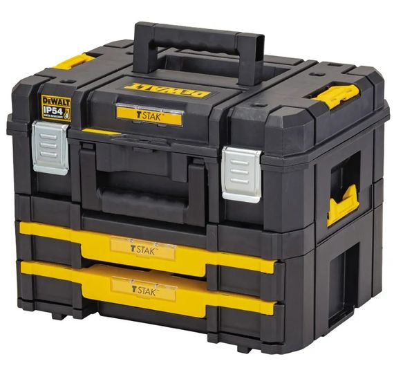 Ящик TSTAK 2.0 DeWalt з висувними секціями та вставкою (DWST83395-1)