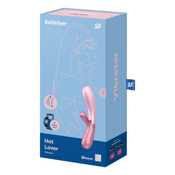 Вібратор-кролик із підігрівом Hot Lover, рожевий Satisfyer (Німеччина) sexstyle | Зображення 5