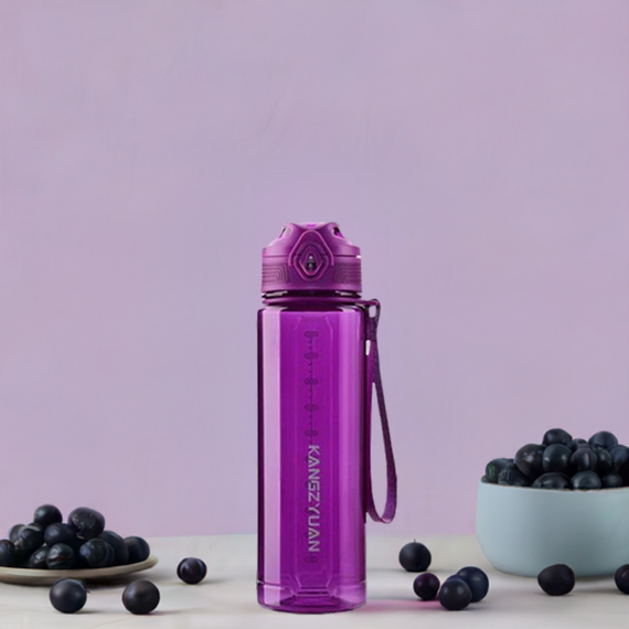 Бутылка KANGZYUAN 500 мл - Фиолетовая Tritan BPA-free, ударопрочная, спортивная с эргономичной крышкой | Зображення 6