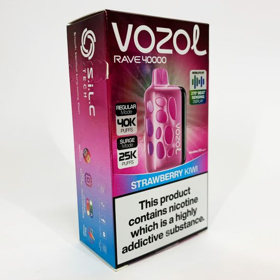 Vozol Rave 40000. Клубника Киви (Strawberry Kiwi) | Зображення 1