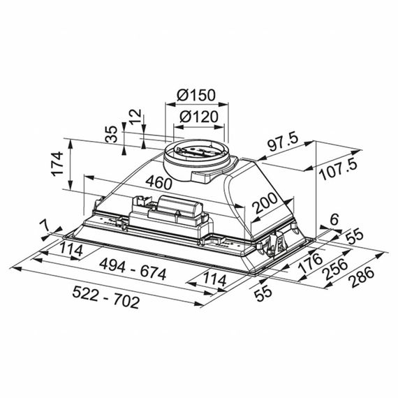 Витяжка кухонна Franke Inca Smart FBI 705 XS HCS (305.0599.510) | Зображення 1