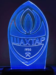 Акриловый светильник-ночник ФК Шахтер синий tty-n000143