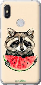 Чохол на Xiaomi Redmi S2 Єнотик з кавуном "4605t-1494-2448"