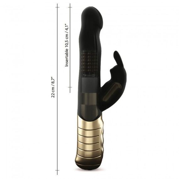 Вібратор-кролик Dorcel Baby Rabbit Gold 2.0 з перлинним масажем і головкою, що обертається | Зображення 5