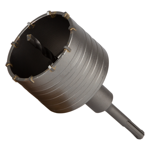 Коронка по бетону Grad Ø80×70 мм 10 зубців + хвостовик 110 мм SDS-plus (1514405)