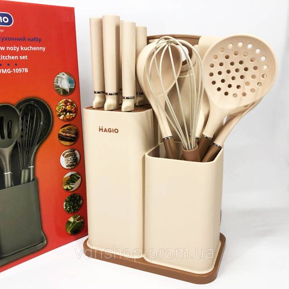 Подарунковий набір кухонного начиння, Набір силіконових приладів для кухні, Професійне кухонне начиння PB-47 | Зображення 6