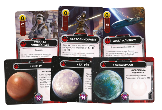 Настольная игра Звездные войны. Колодостроительная игра (Star Wars: The Deckbuilding Game) укр. | Зображення 6