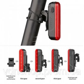 Стоп на велосипед LED USB LEADBIKE LD80-6LED, Мигалка велосипедна, Велосипедний ліхтар на батарейках WH-52