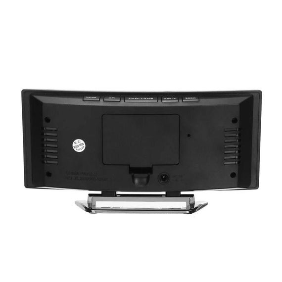 Настільний дзеркальний годинник з будильником та термометром, DT-6507 / Електронний LED годинник з підсвіткою | Зображення 3