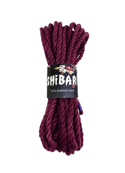 Джутова мотузка для шібарі Feral Feelings Shibari Rope, 8 м фіолетова Sex Aura