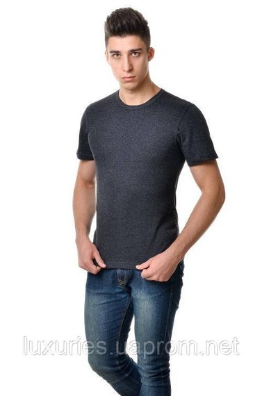 Футболка мужская с круглым вырезом Антрацит, S
