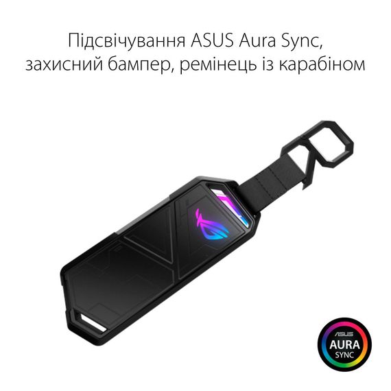 Карман внешний ASUS SSD M.2 PCIe NVMe STRIX ARION ESD-S1C/BLK/G/AS USB 3.1 Gen2 (ESD-S1C/BLK/G/AS) | Зображення 6