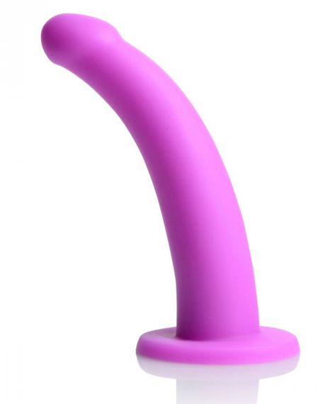 Страпон з кільцевим кріпленням Navigator Silicone G-Spot Dildo фіолетовий | Зображення 2