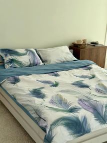 Постільна білизна полуторна Dushka Home Сатин 21632 160х215 см