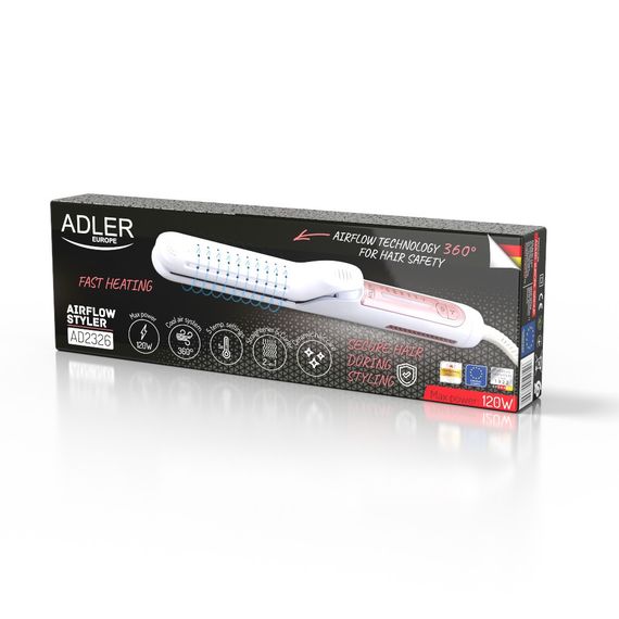 Выпрямитель для волос Adler AD 2326 с воздушным потоком и керамическими пластинами | Зображення 9