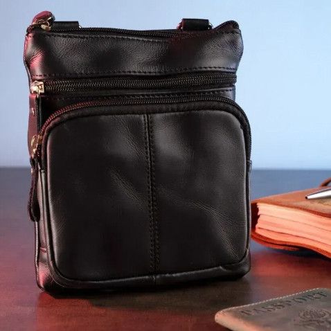 Оригінальна чоловіча сумка крос-боді, Сумки слінг чоловічі крос-боді, Стильна сумка месенджер QU-53 | Зображення 4