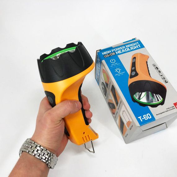 Ліхтар T60 3W COB з Li-Ion акумулятором, індикацією заряду, гаком та ЗУ Type-C (46869-T60_152) | Зображення 6