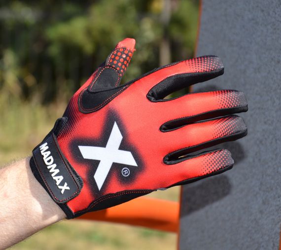 Рукавички для фітнесу MadMax MXG-101 X Gloves Black/Grey/Red XL | Зображення 3