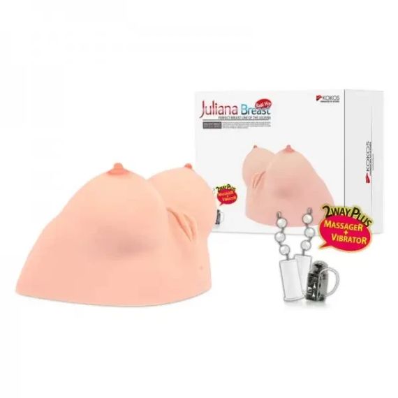 Мастурбатор у формі грудей Kokos Juliana Breast з вібрацією sexstyle | Зображення 2