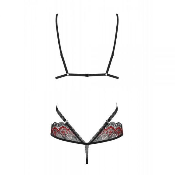 Боді Obsessive Megies Teddy black L / XL, Черный, L/XL | Зображення 3