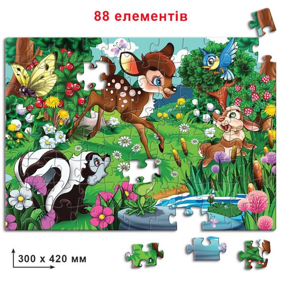 Детские пазлы Бемби 83286, 88 элементов | Зображення 1