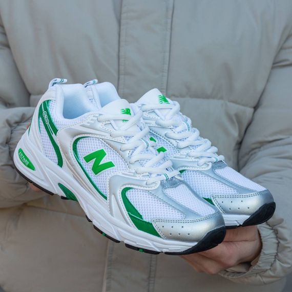 Літні кросівки New Balance колір білий/зелений | Зображення 1
