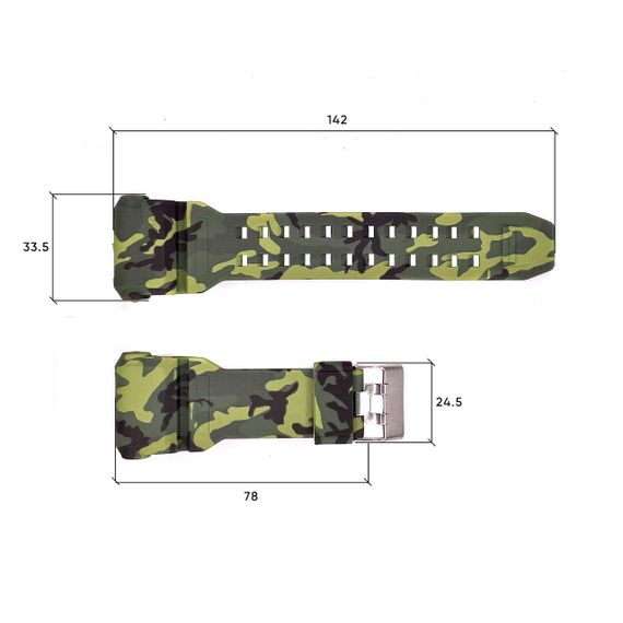 Ремінець для годинника Skmei 1968CMGN Camo Green | Зображення 2