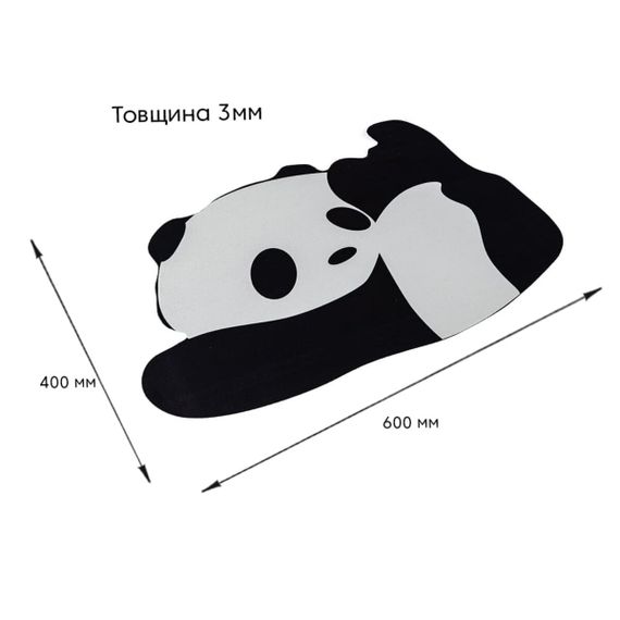 Вологопоглинаючий килимок 40х60х3мм Панда SW-00002563 | Зображення 2